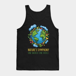 "Nature's Harmony: One World, United Voice" Tank Top